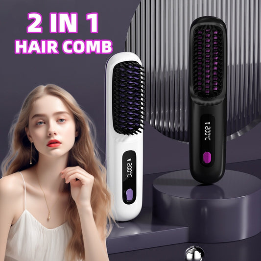 Wireless Portable Hair Straightener